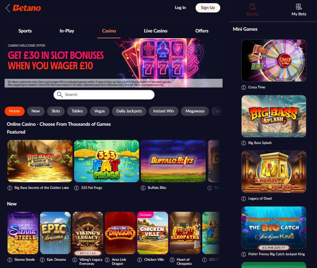 Como começar a jogar no Betano Casino